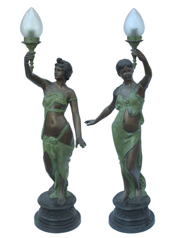 Bronze lamps (2 pcs)