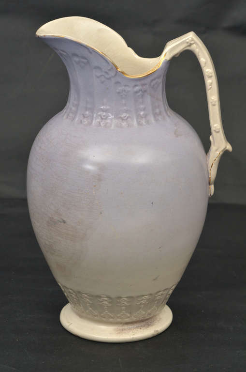 Faience water pitcher