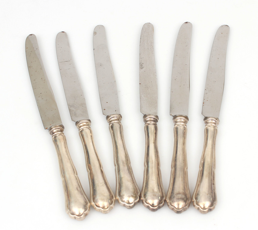 Silver / stainless steel knife set (6 pcs.)