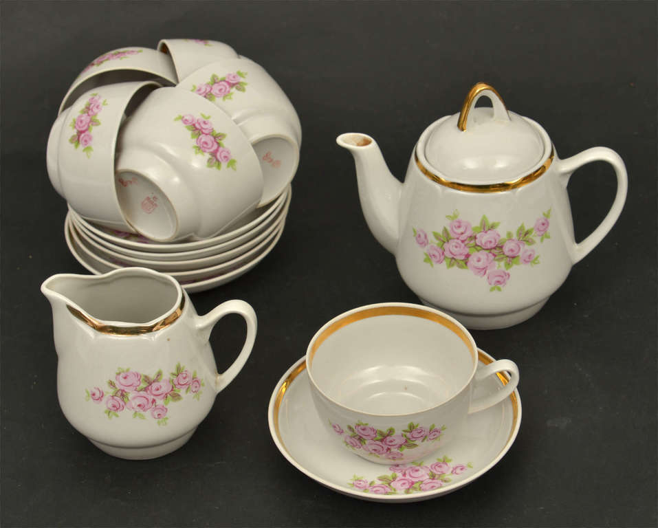Partial tea set for 6 people 