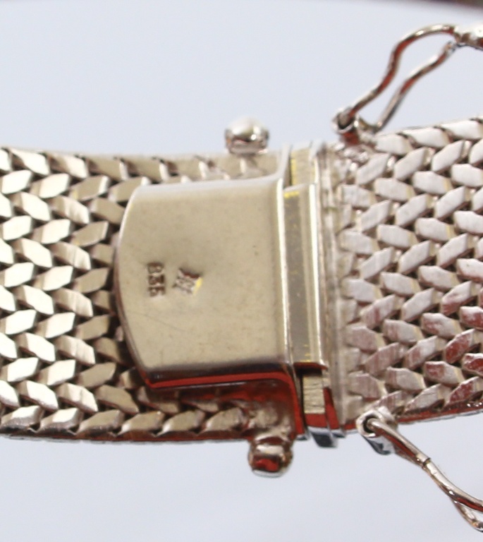 Silver Art Nouveau bracelet in the original box