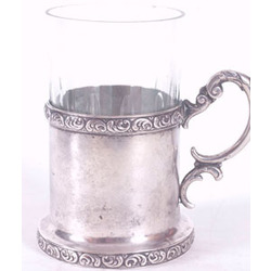 Silver cup holder