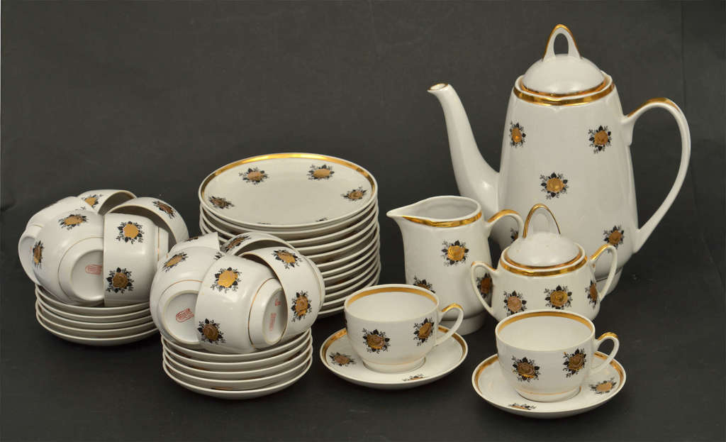 Porcelain coffee set for 12 people
