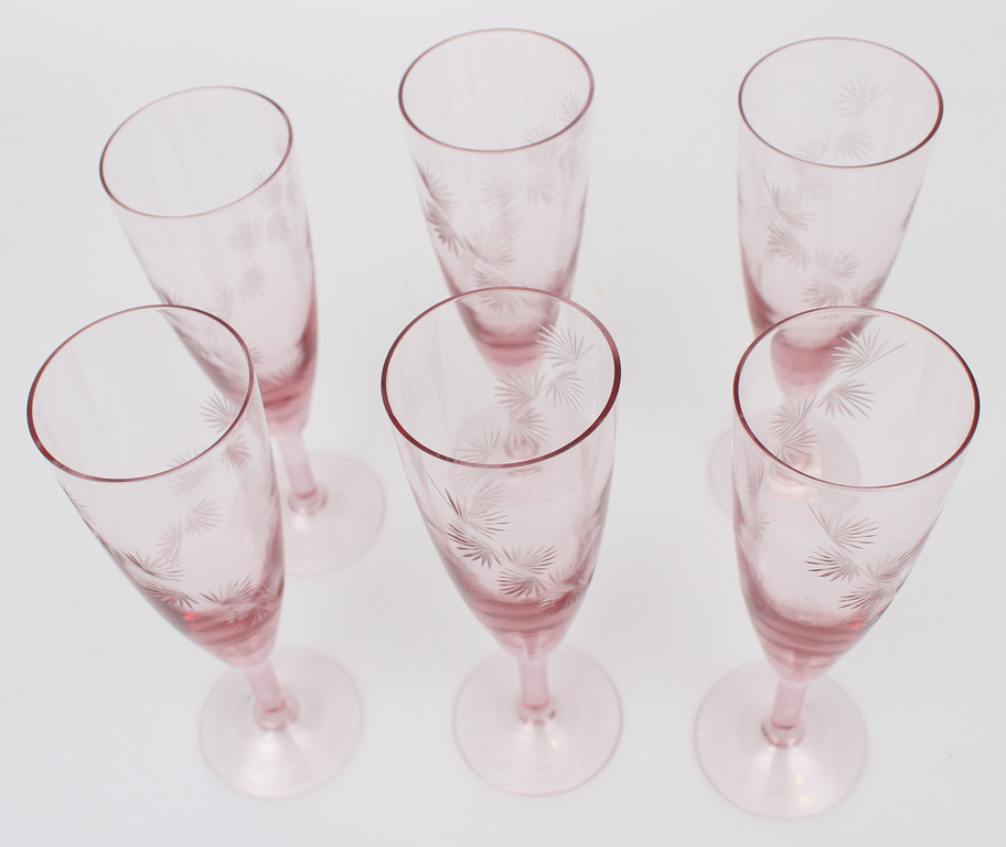 Livani glass factory glasses (6 pcs.)