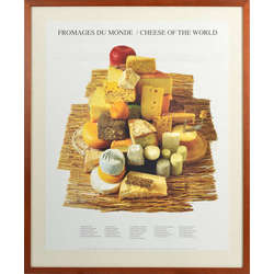 Plakāts '' Fromages du monde/cheese of the world''