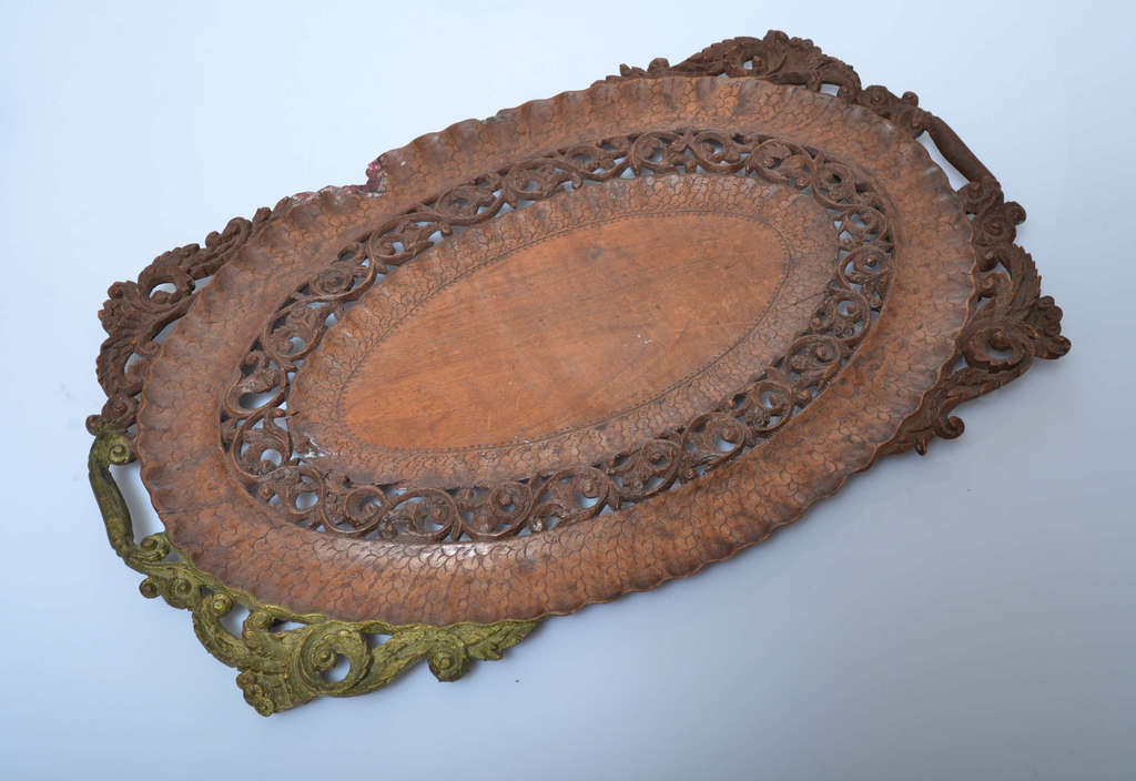 Mahogany wooden tray