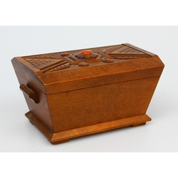 Wooden case/box withsome amber