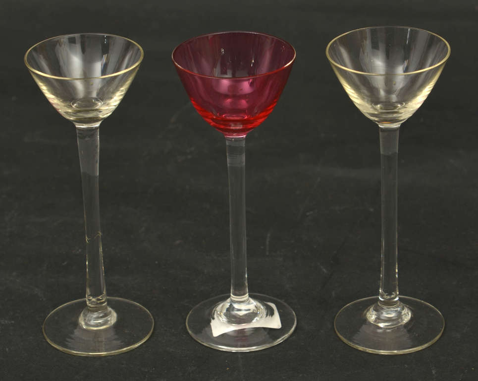 Glass liqueur glasses 3 pcs