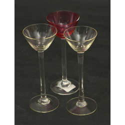 Glass liqueur glasses 3 pcs