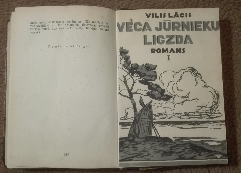 Vilis Lācis, Vecā jūrnieka ligzda (3 grāmatas) 1937-1938. Rīga, izdevējs A.Gulbis.