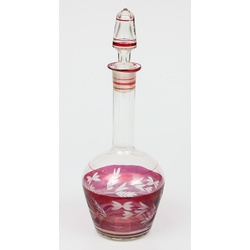 Glass decanter with cap