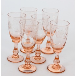 Set of glass glasses (6 pcs.)