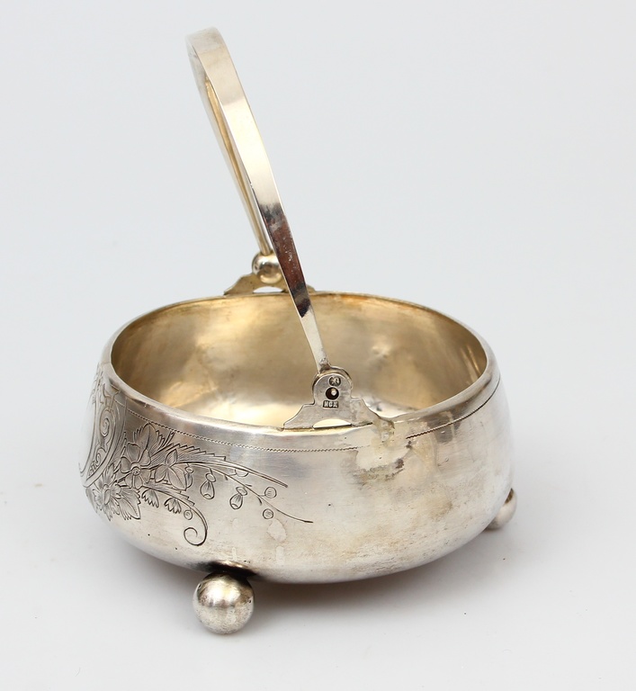 84th proof Silver sweets bowl
