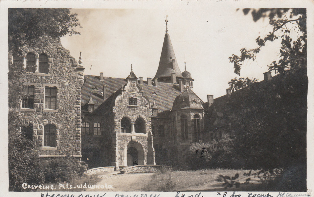 2 postcards - Cesvaine castle