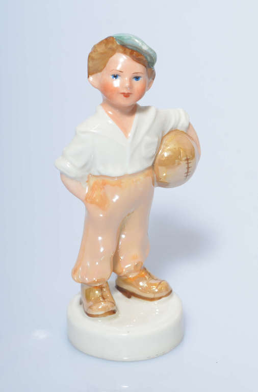 Porcelain figurine Footballer