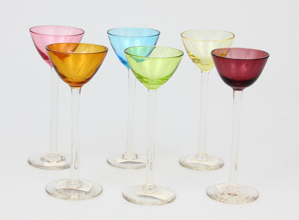 Stained glass glasses (6 pcs.)