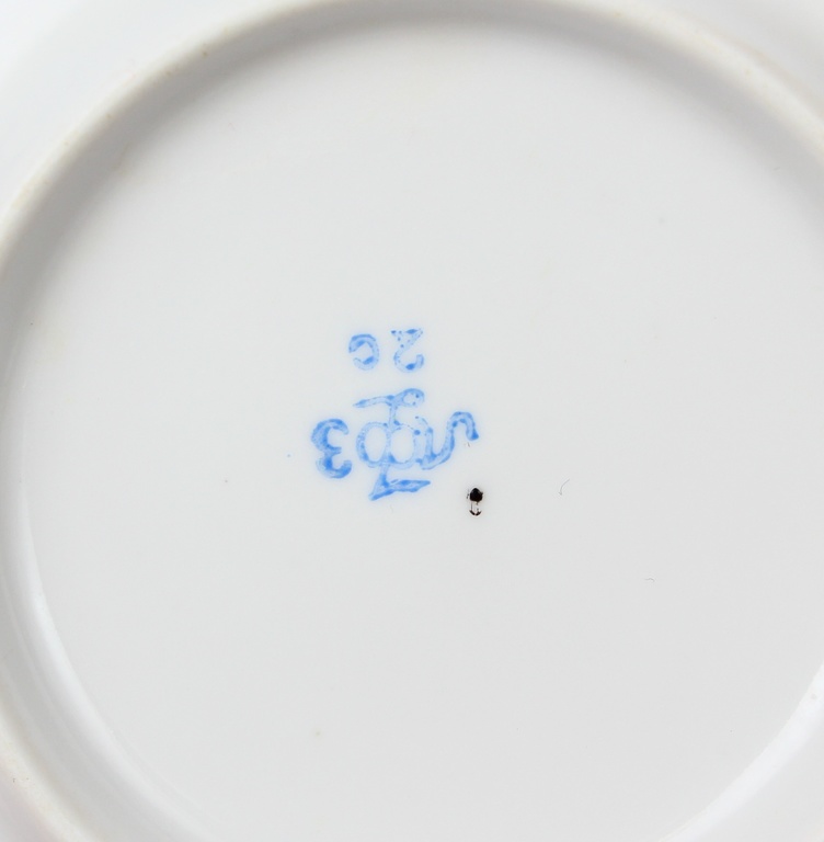 LFZ porcelain cups 4 with 1 saucer