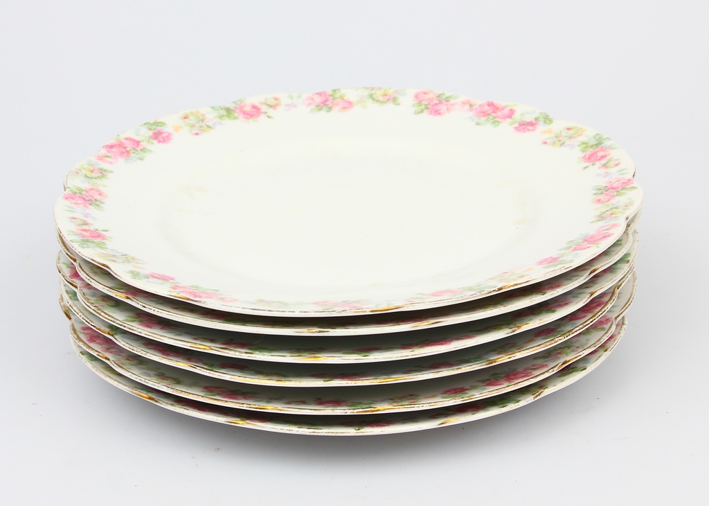 Porcelain plate set (6 pcs)