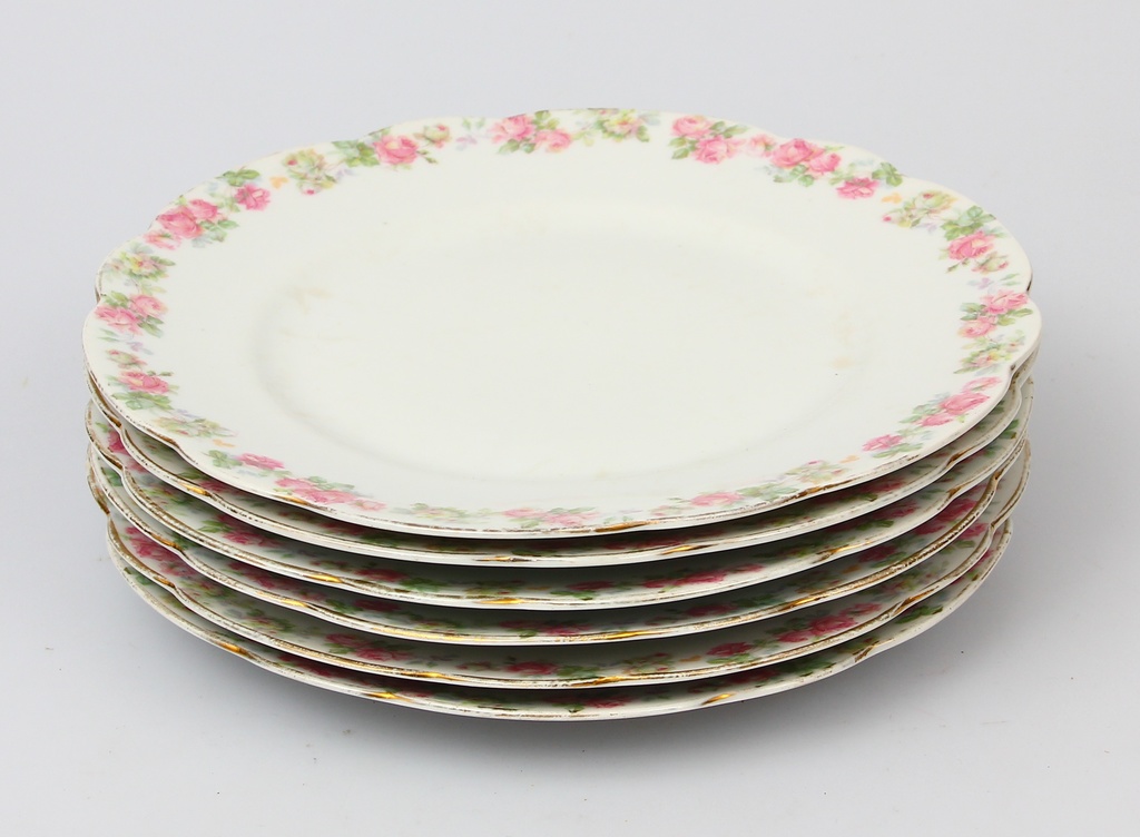 Porcelain plate set (6 pcs)