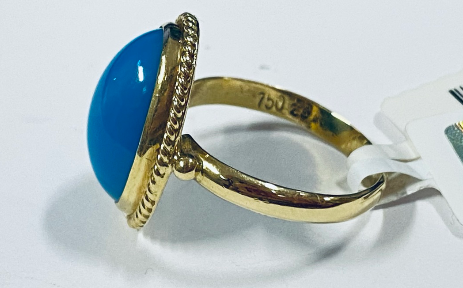 Zelta gredzens ar tirkīzu