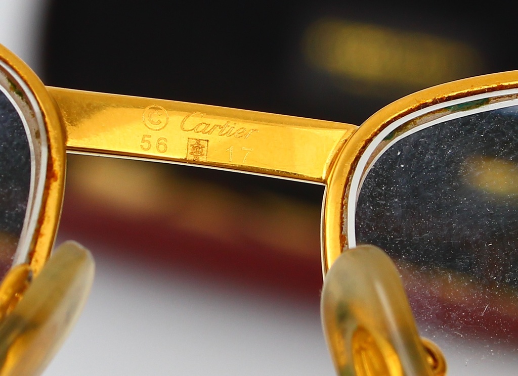 Позолоченные очки Cartier Paris (в неоригинальном футляре)