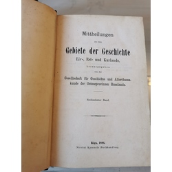 Mitteilungen aus der livländischen geschichte Vol.16, 1896