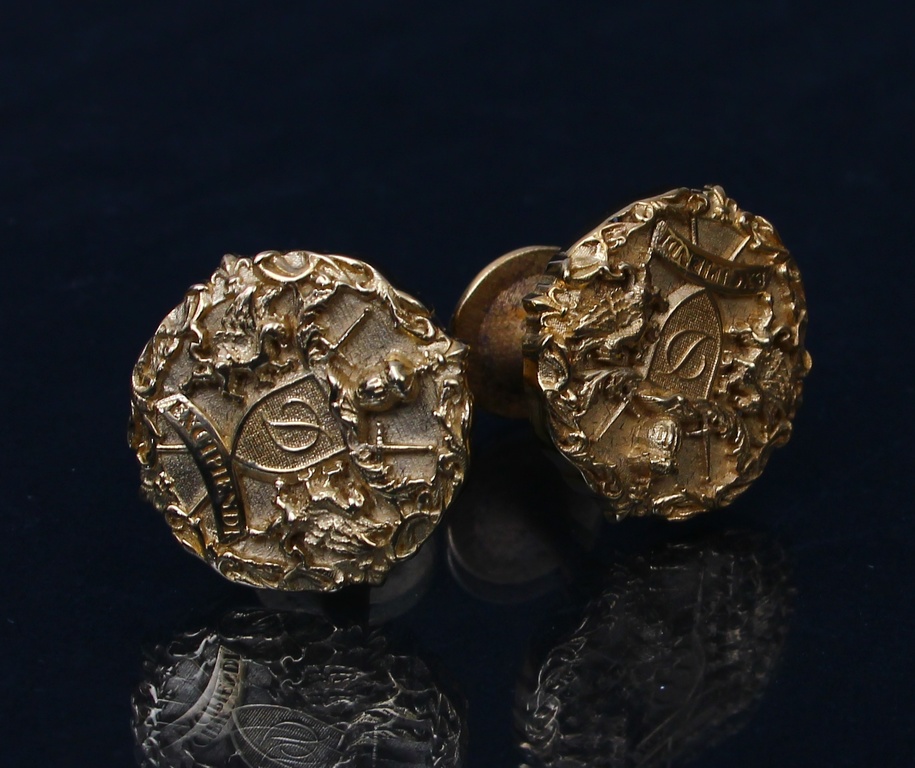 Gold-plated silver cufflinks