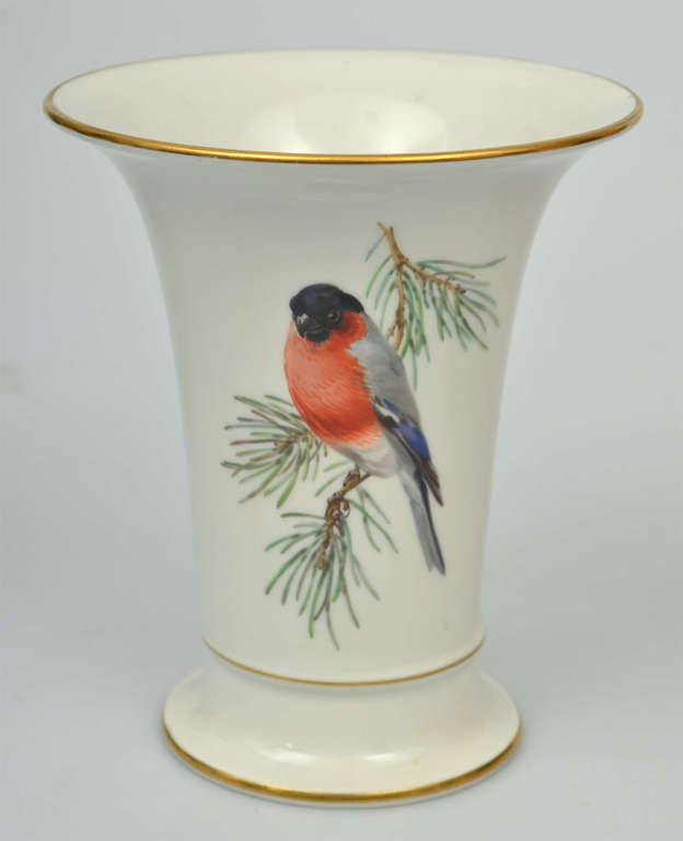 Meissen porcelain vase Red breast