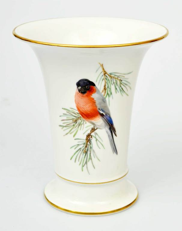 Meissen porcelain vase Red breast