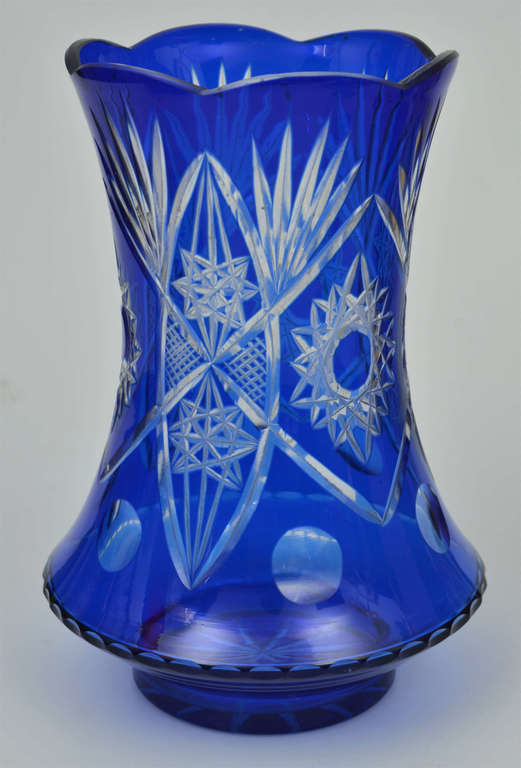 Colored glass Ilguciems vase