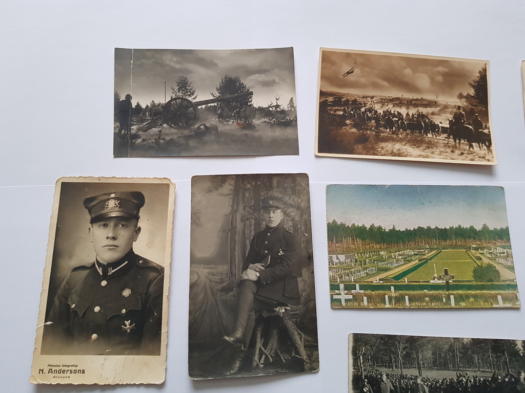 16 открыток. Латвийская армия.