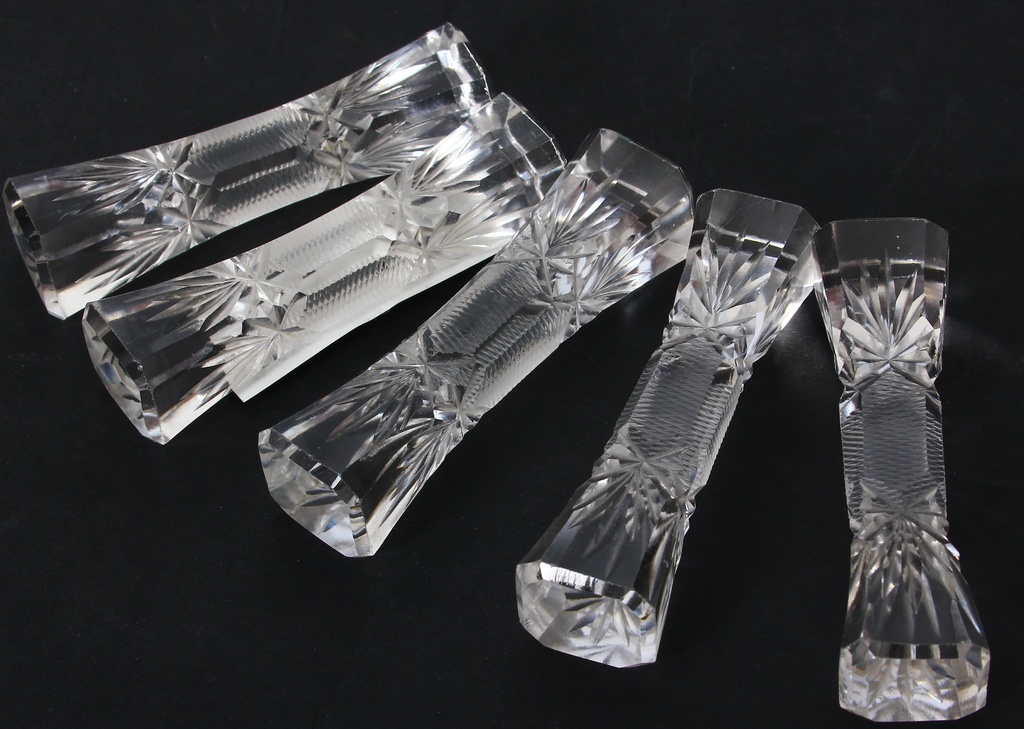 Crystal cutlery holders 5 pcs.
