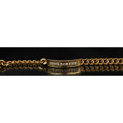 Gold bracelet with diamonds