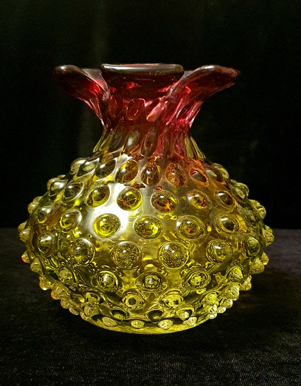 Bohemia glass factory vase