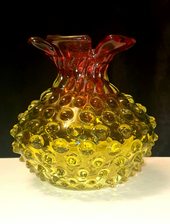 Bohemia glass factory vase