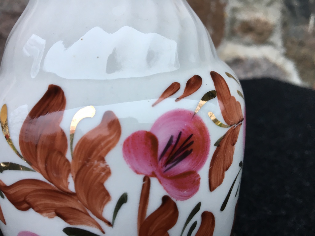 Hand painted porcelain vase