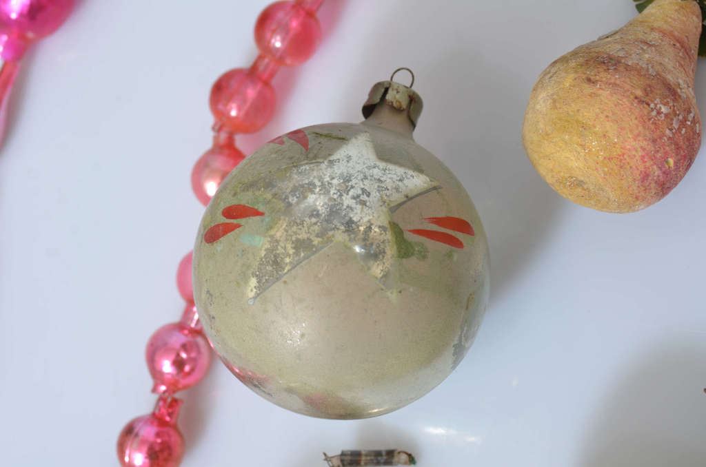 Glass Christmas tree decoration set (12 pcs.)