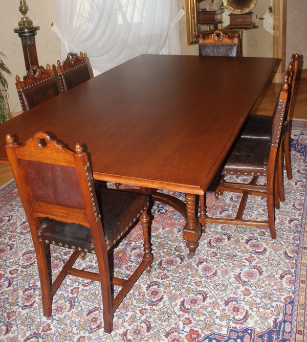 Комплект мебели для столовой в стиле барокко 9 частей