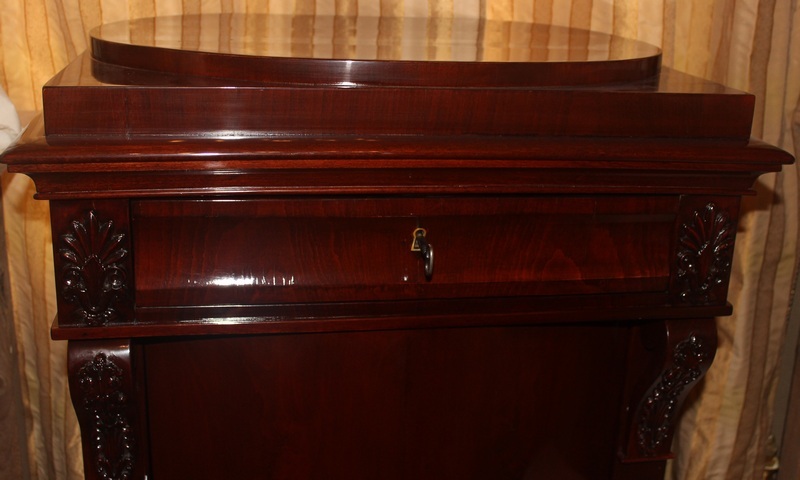 Biedermeier style mahogany console