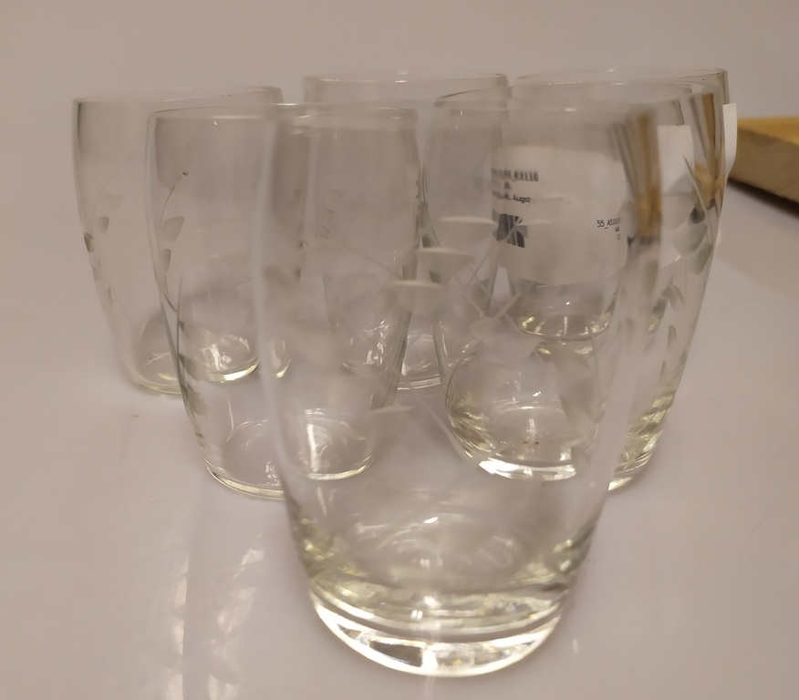 Stikla degvīna glāzītes (6 gab)