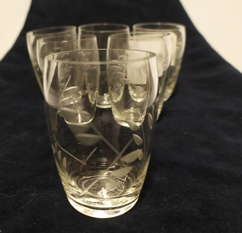 Stikla degvīna glāzītes (6 gab)