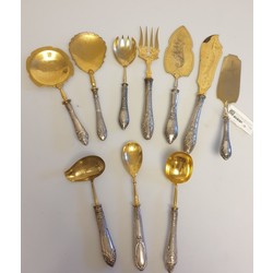 Silver cutlery set (10 pcs.)