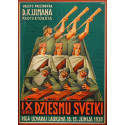 Poster IX Latvian Song Festival
