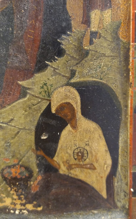 Ortodoksālās baznīcas ikona Kristus piedzimšana