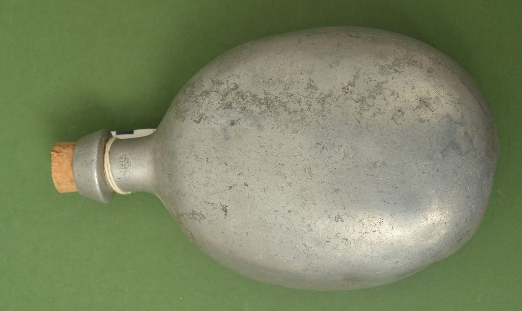 Army aluminum flask