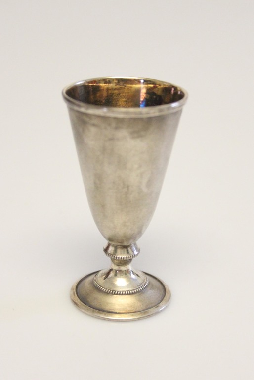 Silver cup in the original box