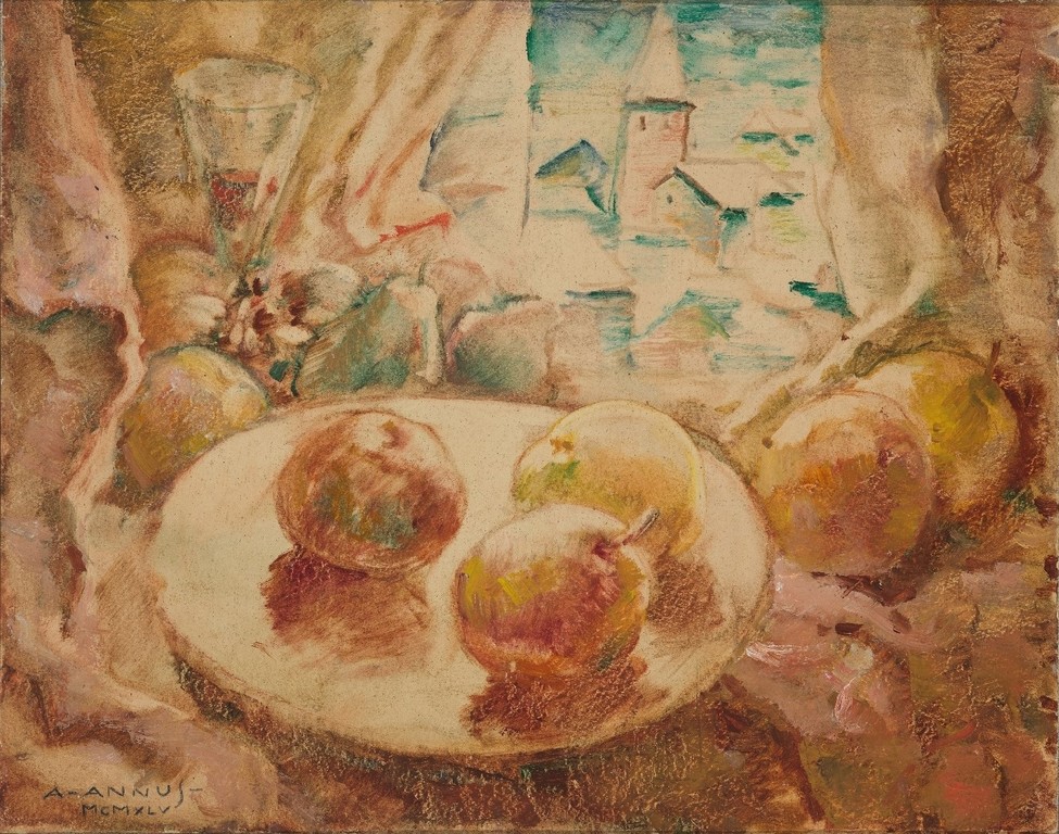 Натюрморт с яблоками