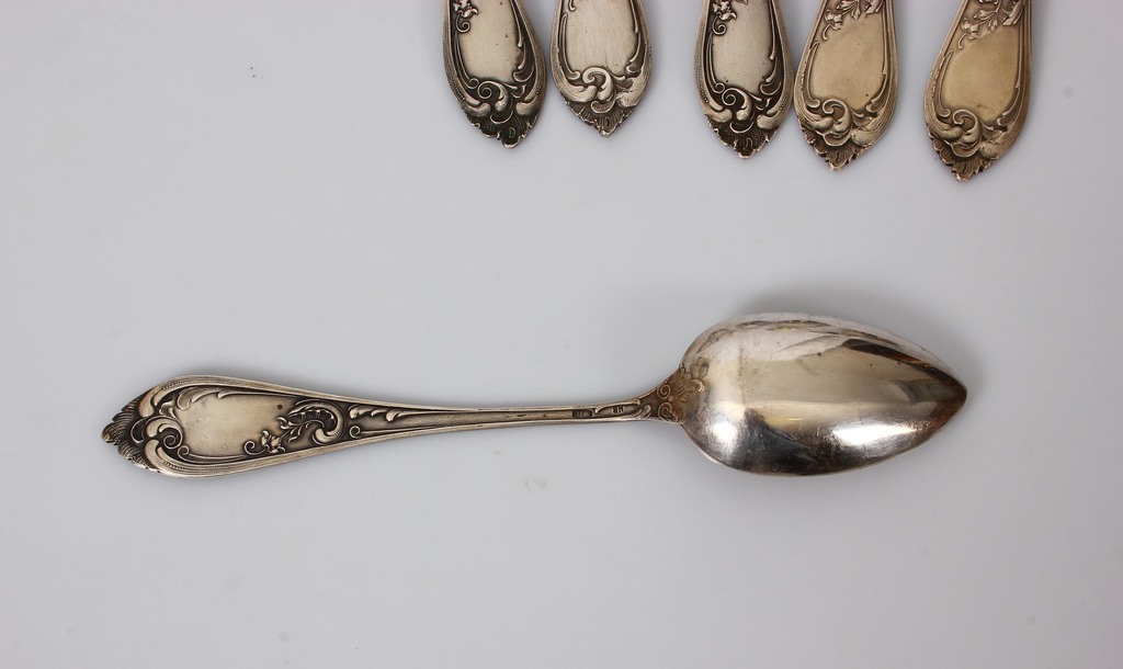 Silver tablespoon set (6 pcs.)