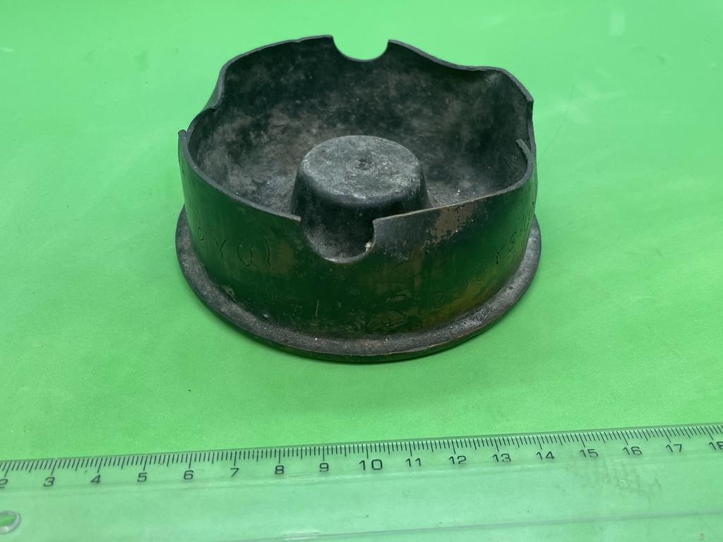 Ashtray from the projectile