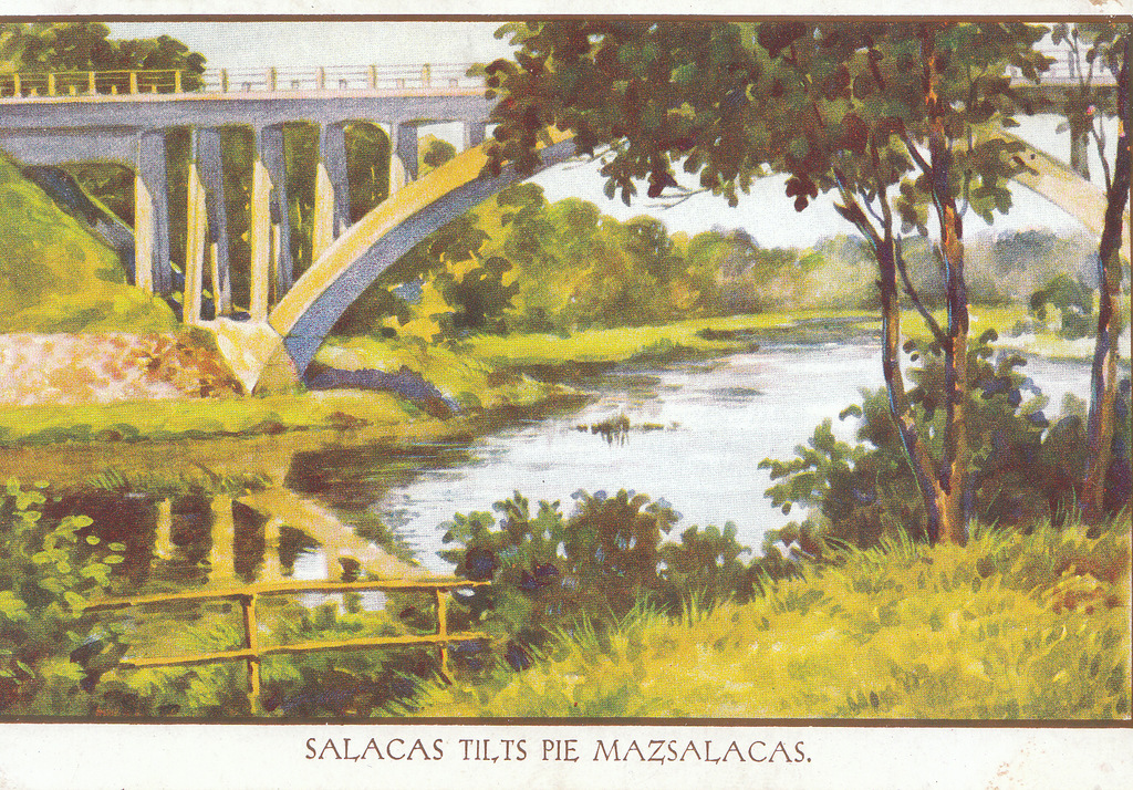 Открытка - Салацкий мост